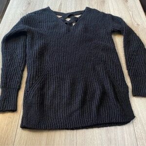 It's Our Time Black knitted sweater